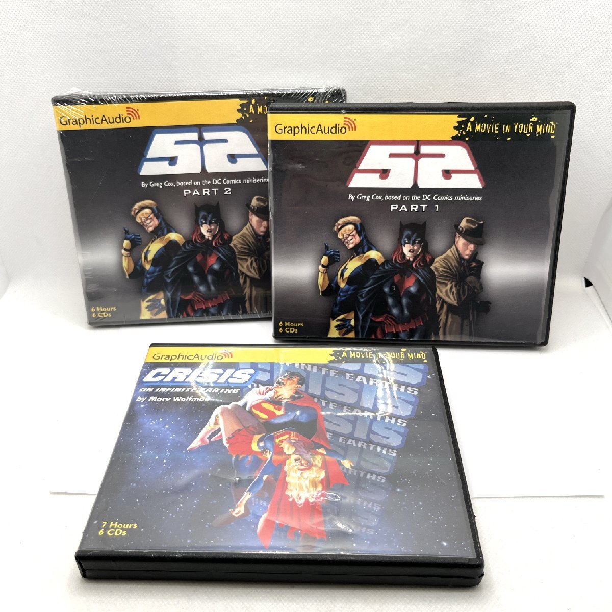 Graphic Audio CRISIS ON INFINITE EARTHS/52 part1/52 part2　DC Comics 未開封あり 英語 Marv Wolfman グレック・コックス【道楽札幌】