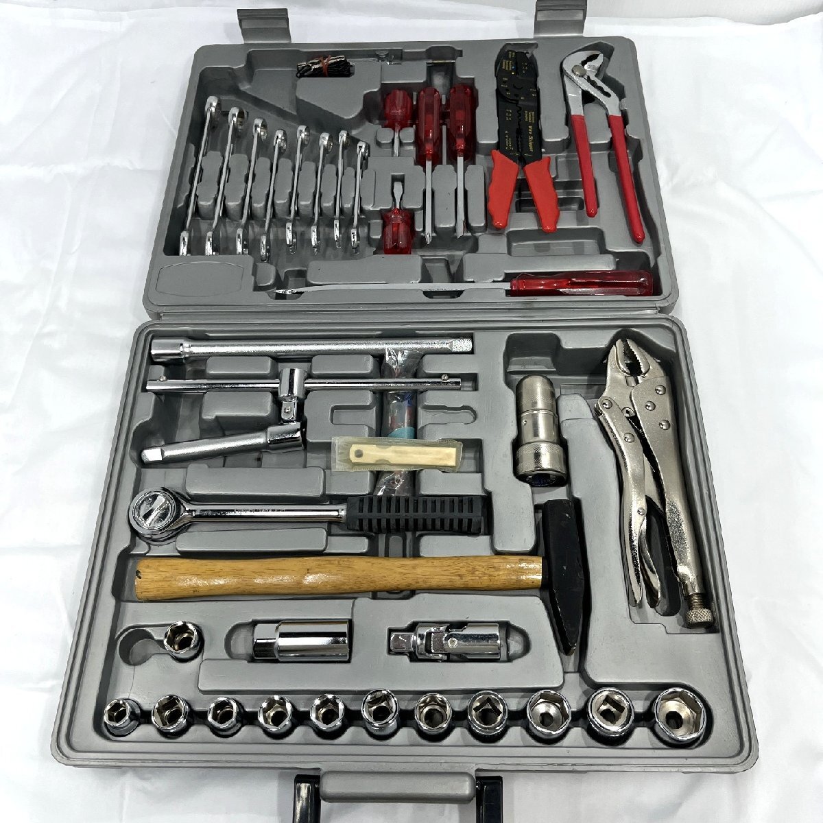 工具セット ツール ソケットレンチセット コンビネーションレンチ 10～19mm ドライバー ペンチ DIY 大工道具 スパナ プライヤー 【道楽札幌