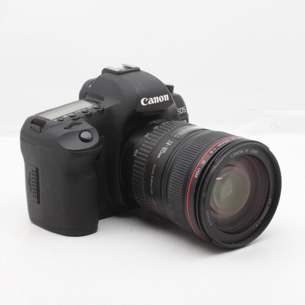 【良品】ショット数 18,257枚 Canon キャノン デジタル一眼レフカメラ EOS 5D MarkII EF24-105L IS レンズキット JS129-01079