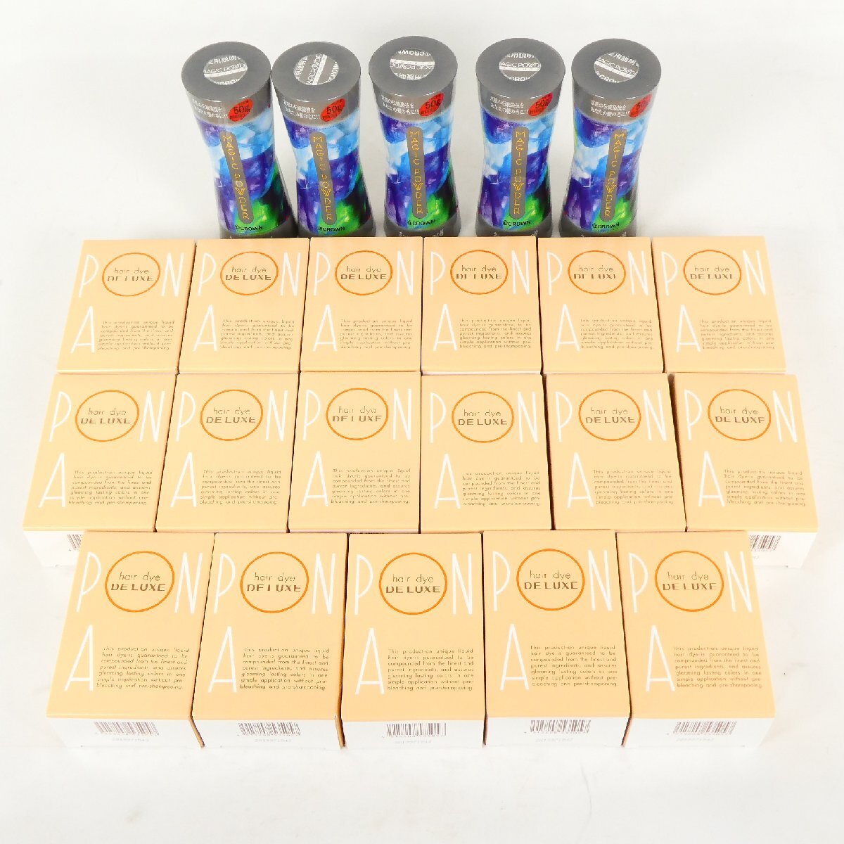 カラー剤等 22点セット ヘンケル パオン デラックス ヘアダイ 26・マジックパウダー 50g 薄毛隠し 長期在庫■BB039s■
