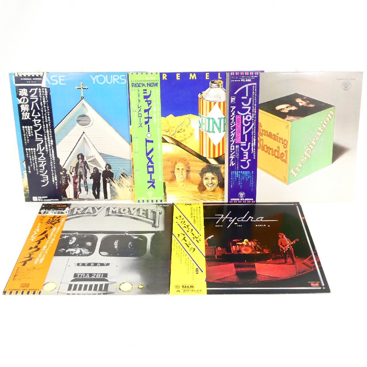 見本盤 LP レコード 5点セット 帯付き ロック等 Amazing Blondel THE TREMELOES Hydra STRAY プロモ盤 非売品 コレクション品■AD190s■