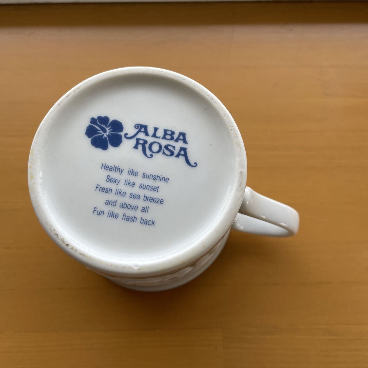 送料無料　アルバローザ　マグカップ　平成　白