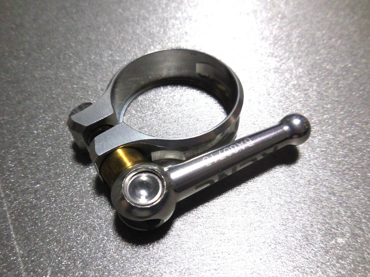 ケーシーエヌシー(KCNC) シートポストクランプ KCNC MTB QR SC10 34.9MM シルバー　クイックレバー式　CARRYME　キャリーミー
