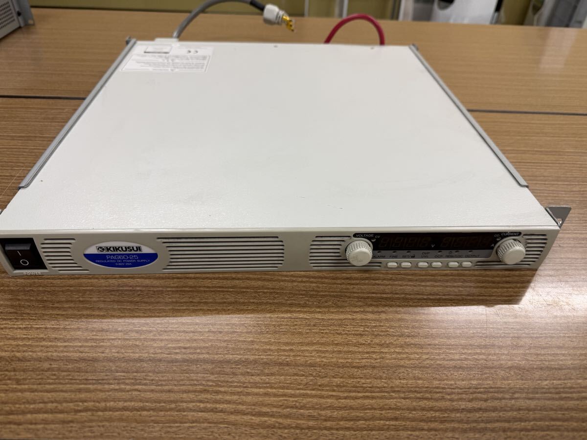KIKUSUI 菊水 PAG60-25 薄型可変スイッチング電源 DC/直流安定化電源 0～60V 0～25A 1500W