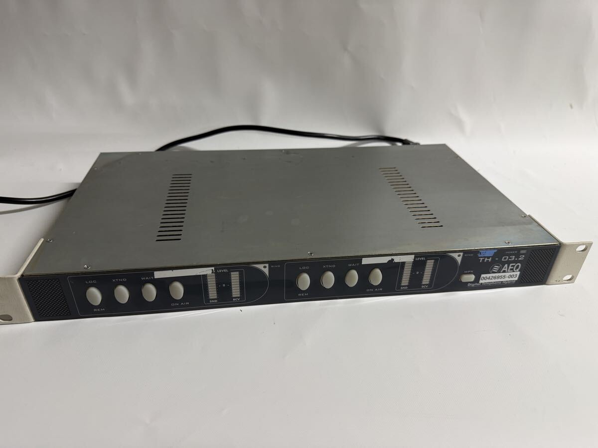 AEQ TH-03.2 デジタル・テレフォン・ハイブリッド 2回線モデル 放送局仕様 スタジオ電話中継