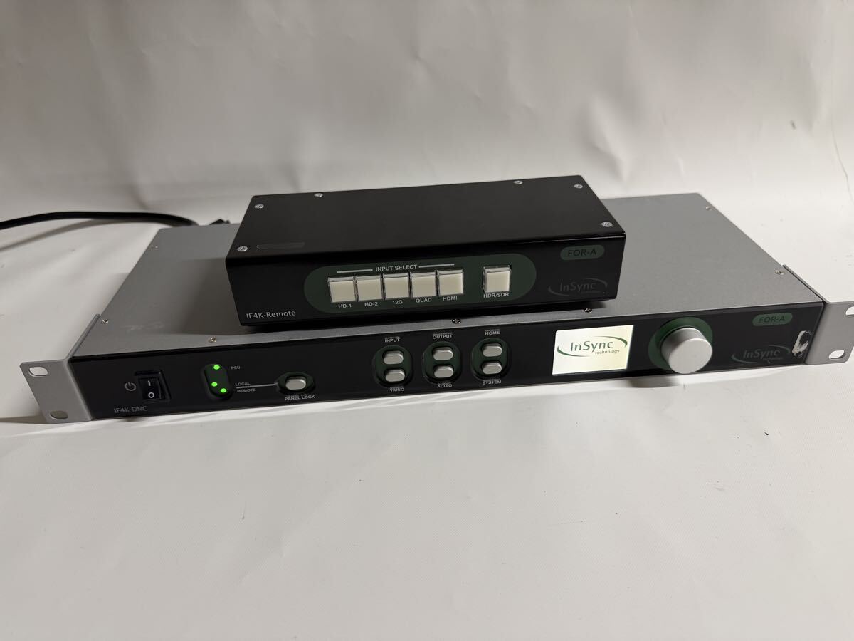 FOR-A/朋栄 12G-SDI対応 4K(UHD) → HDダウンコンバーター ＋ リモートコントローラーセット★IF4K-DNC