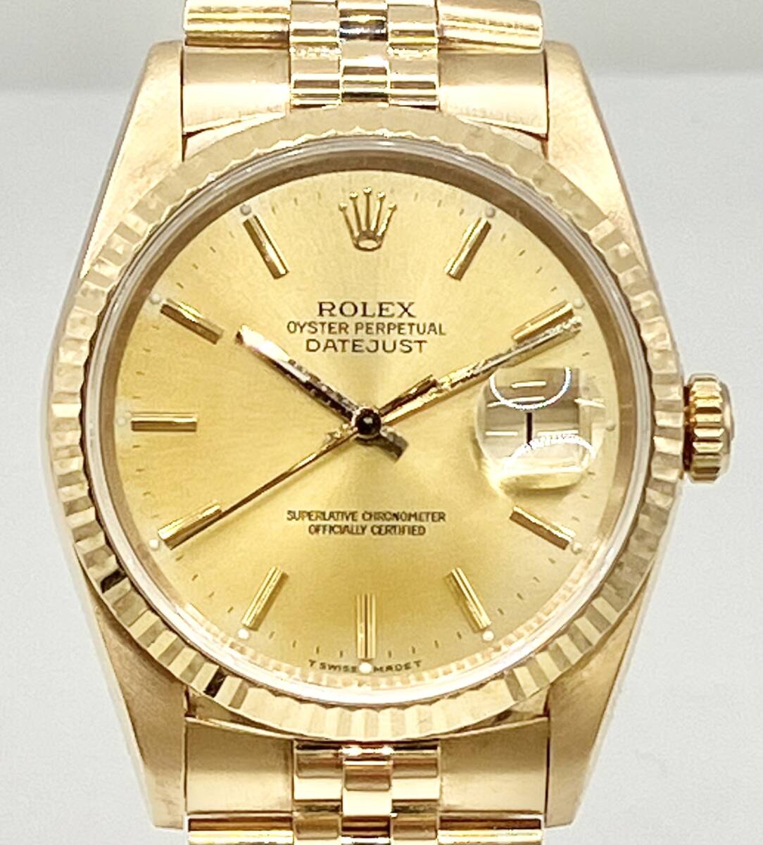 【大人気】ROLEX ロレックス デイトジャスト 16238 K18 金無垢 自動巻き 2025年10月オーバーホール済み