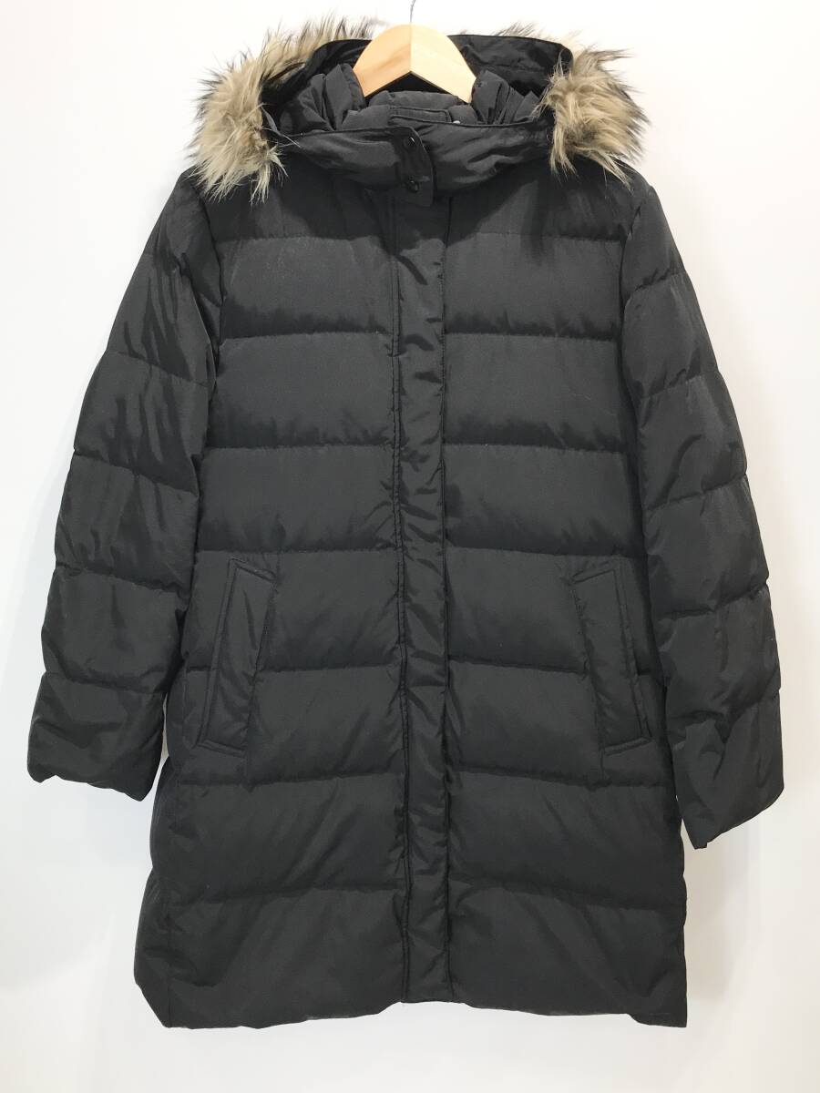 UNIQLO ファー装飾 フーデッド ダウンコート ブラック 217-069159 ユニクロ SIZE：XL■H0309