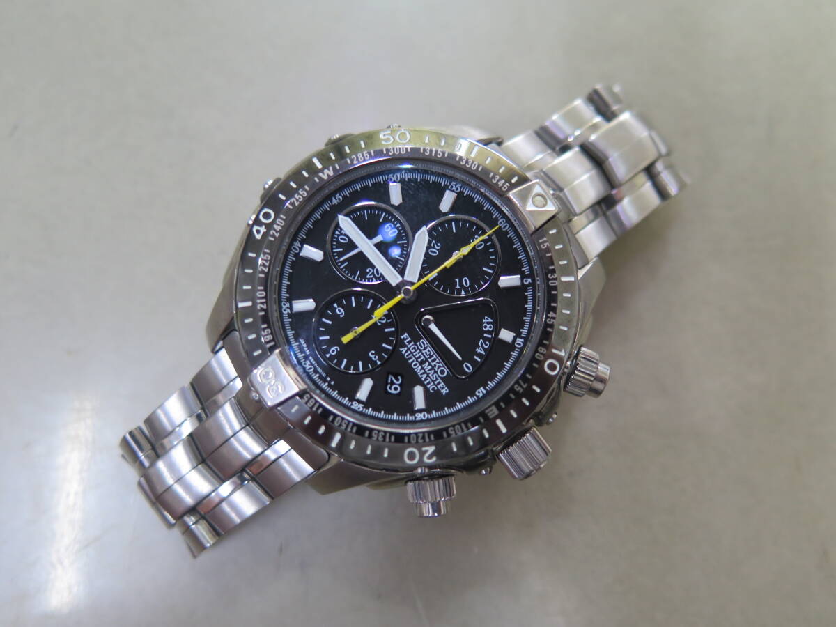 △#SEIKO セイコー FLIGHT MASTER 自動巻 6S37-0010
