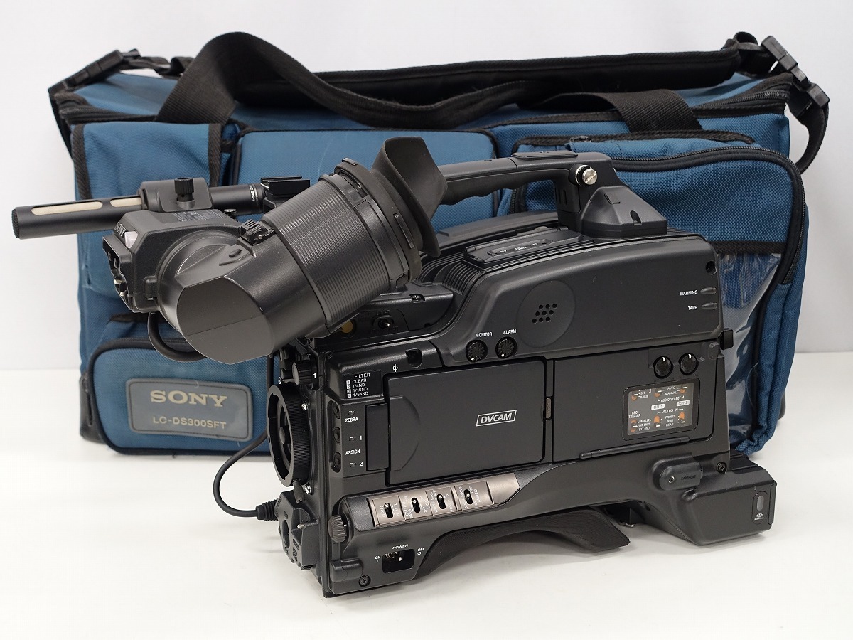 【希少 ・ 極美品！】 SONY DVCAMカムコーダー DSR-450WS DXF-801付き 動作品 使用時間僅か DRUM r-2 0H *445924