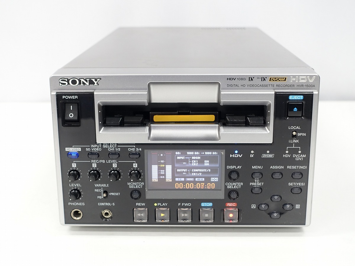 【DRUM僅か5ｘ10H！】 SONY HVR-1500A HDVレコーダー 動作品 *443833