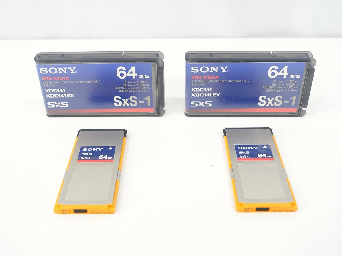 SONY SxS-1 メモリーカード SBS-64G1A 2個セット 動作品 送料無料 *429658659