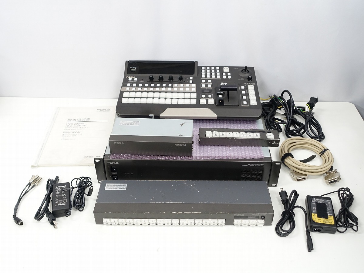 FOR.A HVS-300RPS HD/SDポータブルデジタルビデオスイッチャ / 花火 リダンダント電源搭載 HVS-AUX16 HVS-AUX8 付き *447150