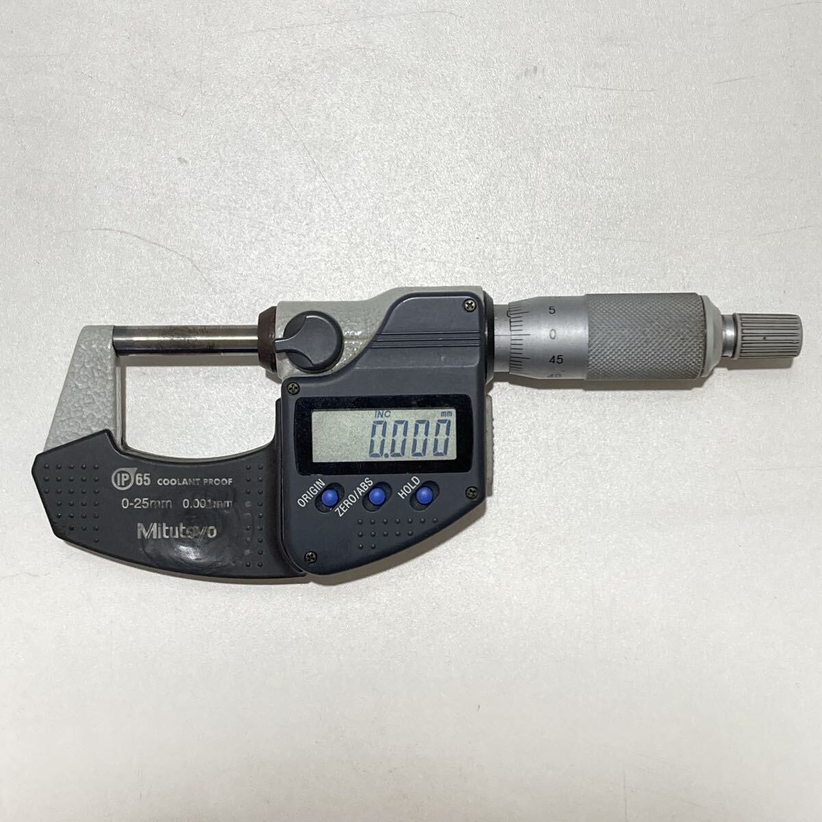 4 ミツトヨ Mitutoyo デジタルマイクロメーター 0-25mm 0.001mm IP65 クーラントプルーフ