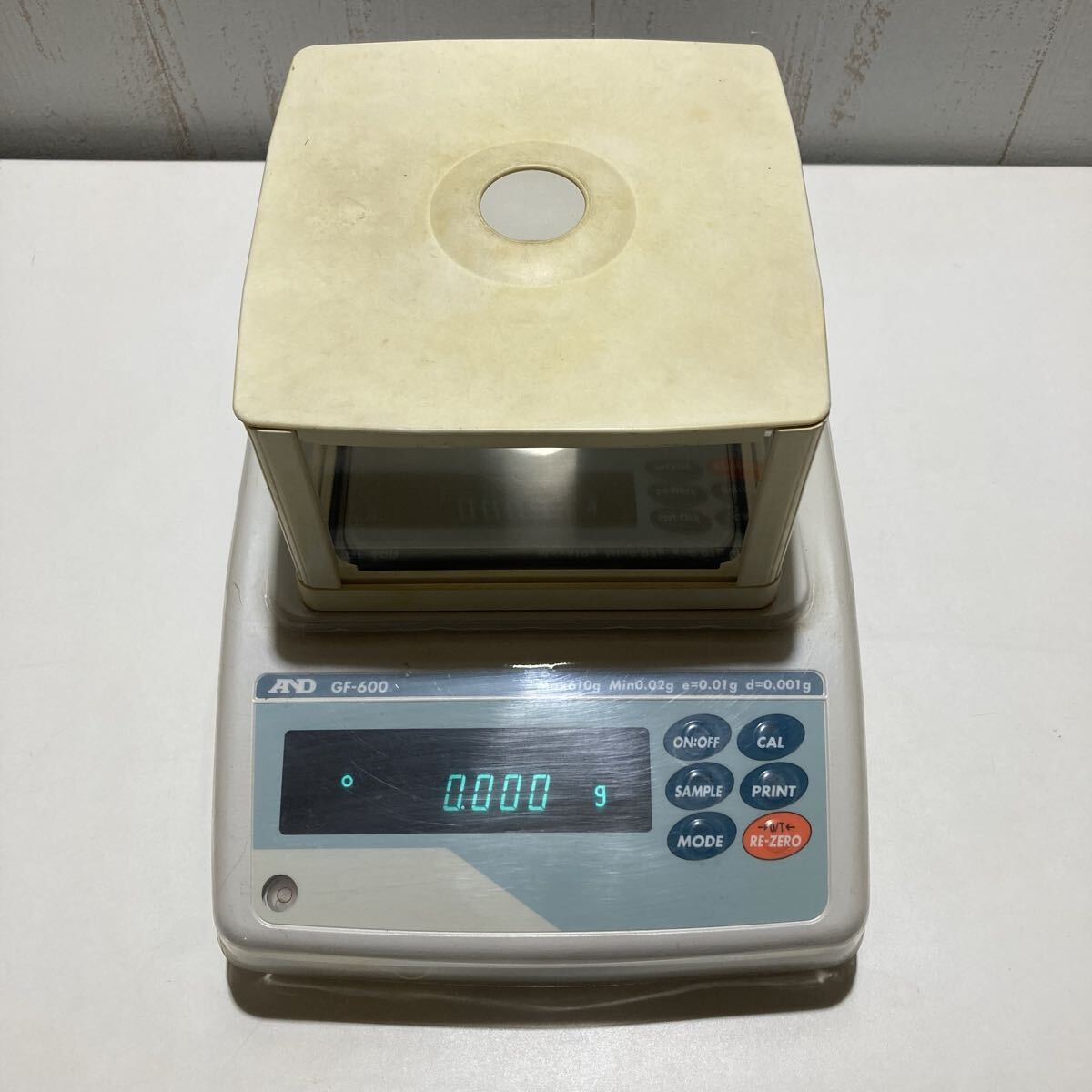 電磁式はかり GF-600 研精工業 A&D 電子天びん 0.001g 精密はかり 風防付き