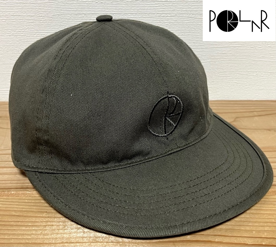 POLAR SKATE キャップ カーキ キッズサイズ 古着 ポーラースケート ポーラー スケート 帽子 キャップ ボールキャップ