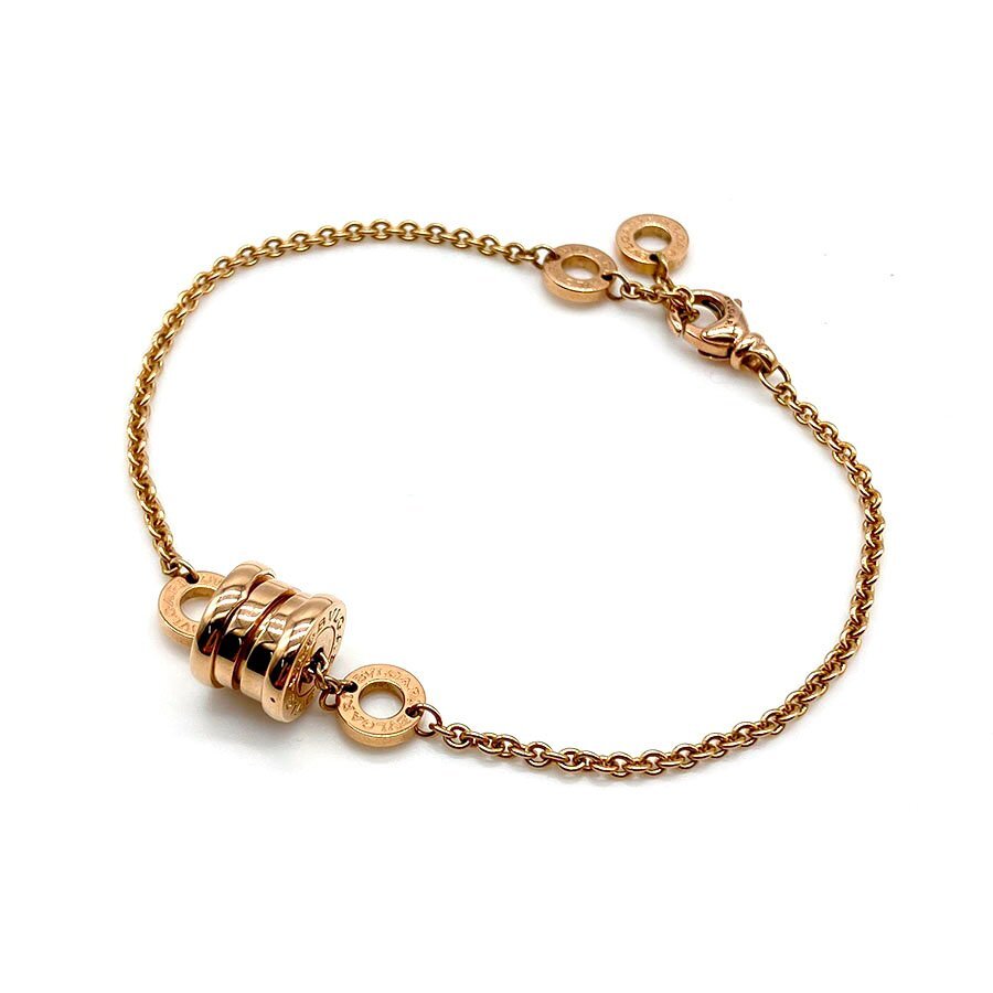 g21612　BVLGARI　B-ZERO1　750(PG)　ブレスレット　USED　美品　6.8g　～18.5cm