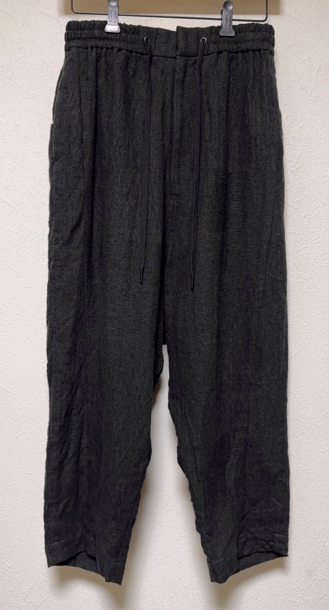 DEVOA デヴォア シルクリネン パンツ クロップド パンツ　ローシルク jan jan van esscheなどお好きな方　silk　linen　アルチザン系　