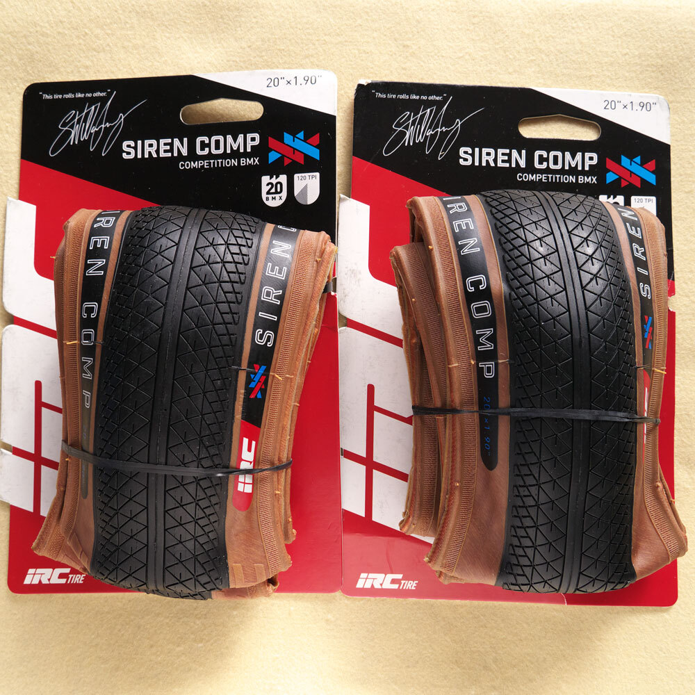 【送料無料】未使用 IRC SIREN COMP 20x1.90 タイヤ 2本 小径車 406