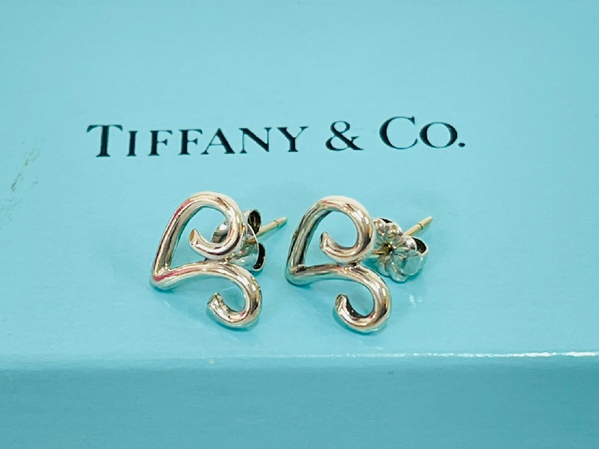 Tiffany&Co. ティファニー パロマピカソ ラビングハート ピアス SV925 ケース有 総重量 約1.6g アクセサリー イヤリング
