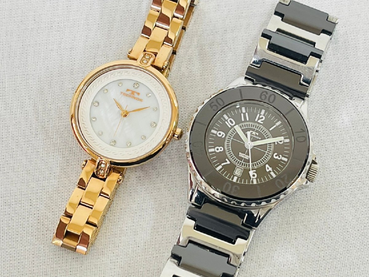 TECHNOS テクノス クォーツ 腕時計 T6750 T6913 2点セット 時計 QZ アナログ
