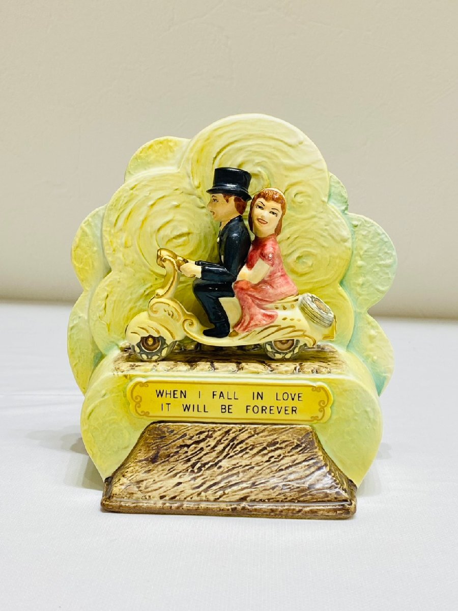 スクーターハネムーン カップル オルゴール When i fall in love it will be forever 音〇 ヴィンテージ