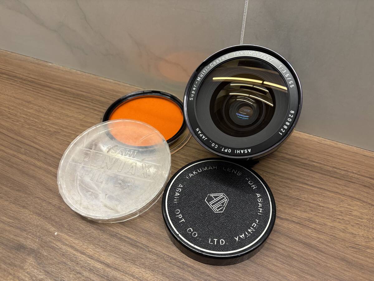 【1円〜】Super-Multi-Coated TAKUMAR/6x7 1:3.5/55 レンズ