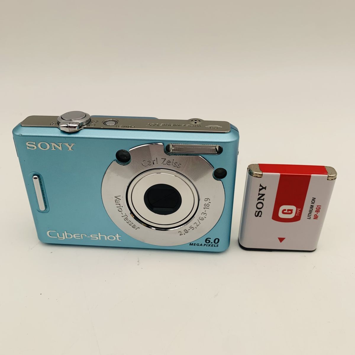 SONY ソニー Cyber-Shot DSC-W30 ブルー コンパクトデジタルカメラ バッテリー付き 1円スタート #260328