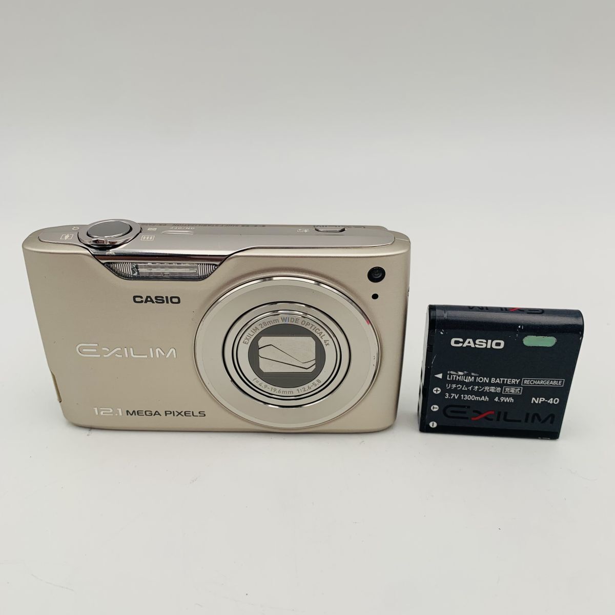 CASIO デジタルカメラ EXILIM EX-Z450 シルバー EX-Z450SR バッテリー付き 現状品 1円スタート #260318