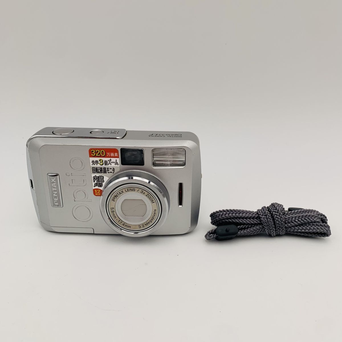 PENTAX ペンタックス Optio 33LF ストラップ付き コンパクトデジタルカメラ 現状品 1円スタート #260314