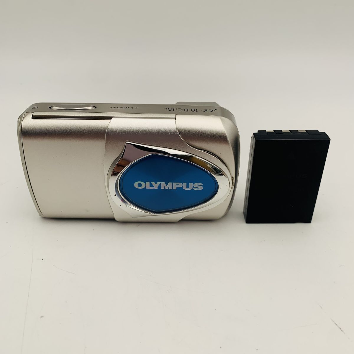 OLYMPUS オリンパス μ-10 DIGITAL シルバー バッテリー付き 現状品 1円スタート #260308