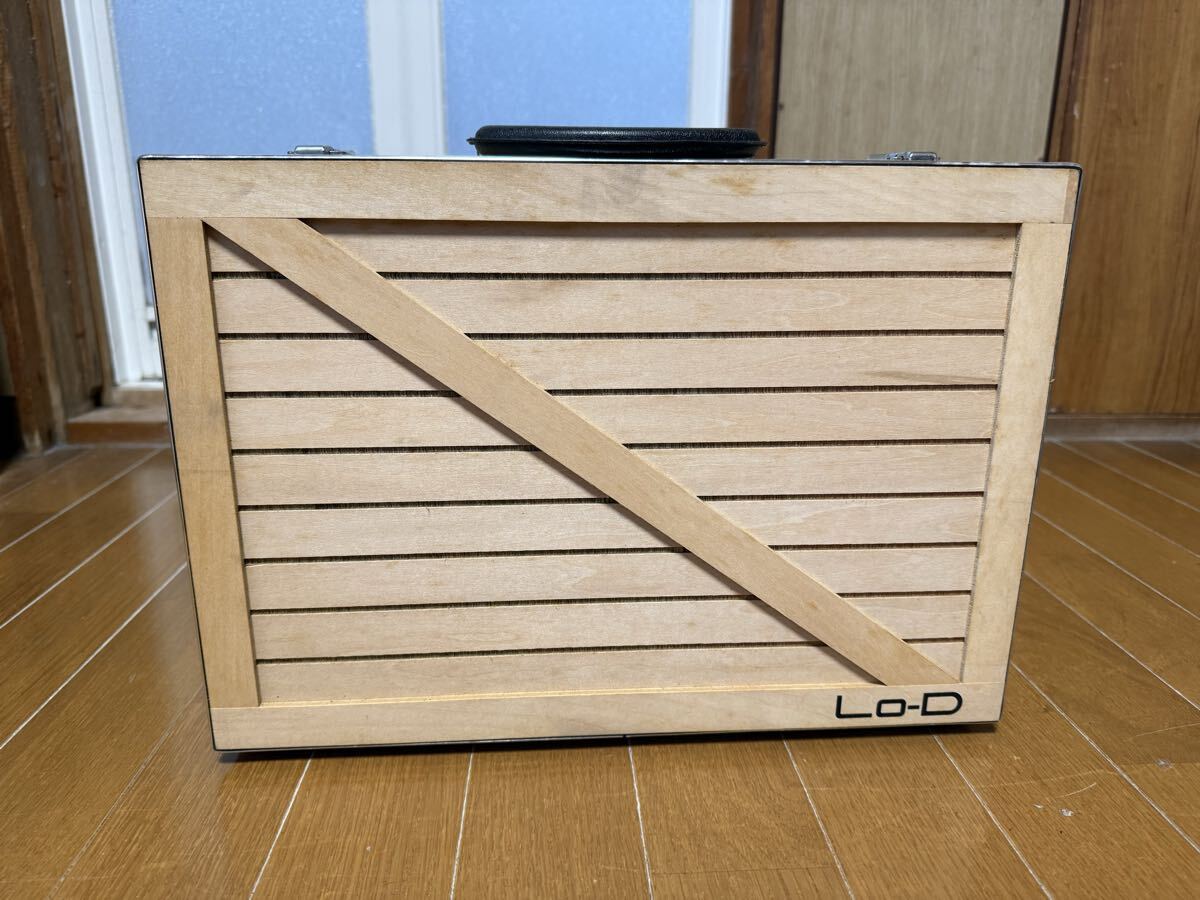 Lo-D ローディー　景品　木製　カセットケース　 木箱 昭和レトロ　 小物入れ　販促品　未使用品　インテリア　アンティーク　カバン