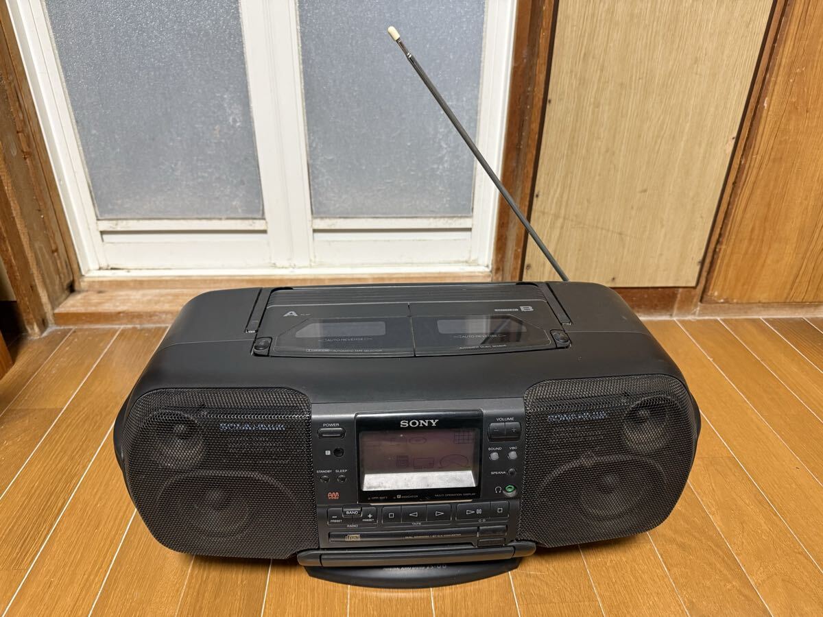 ソニー　 CDラジカセ ZS-66 ソナホーク SONY ラジカセ ブラック　 パーソナルオーディオシステム　オーディオ機器　レトロ その他
