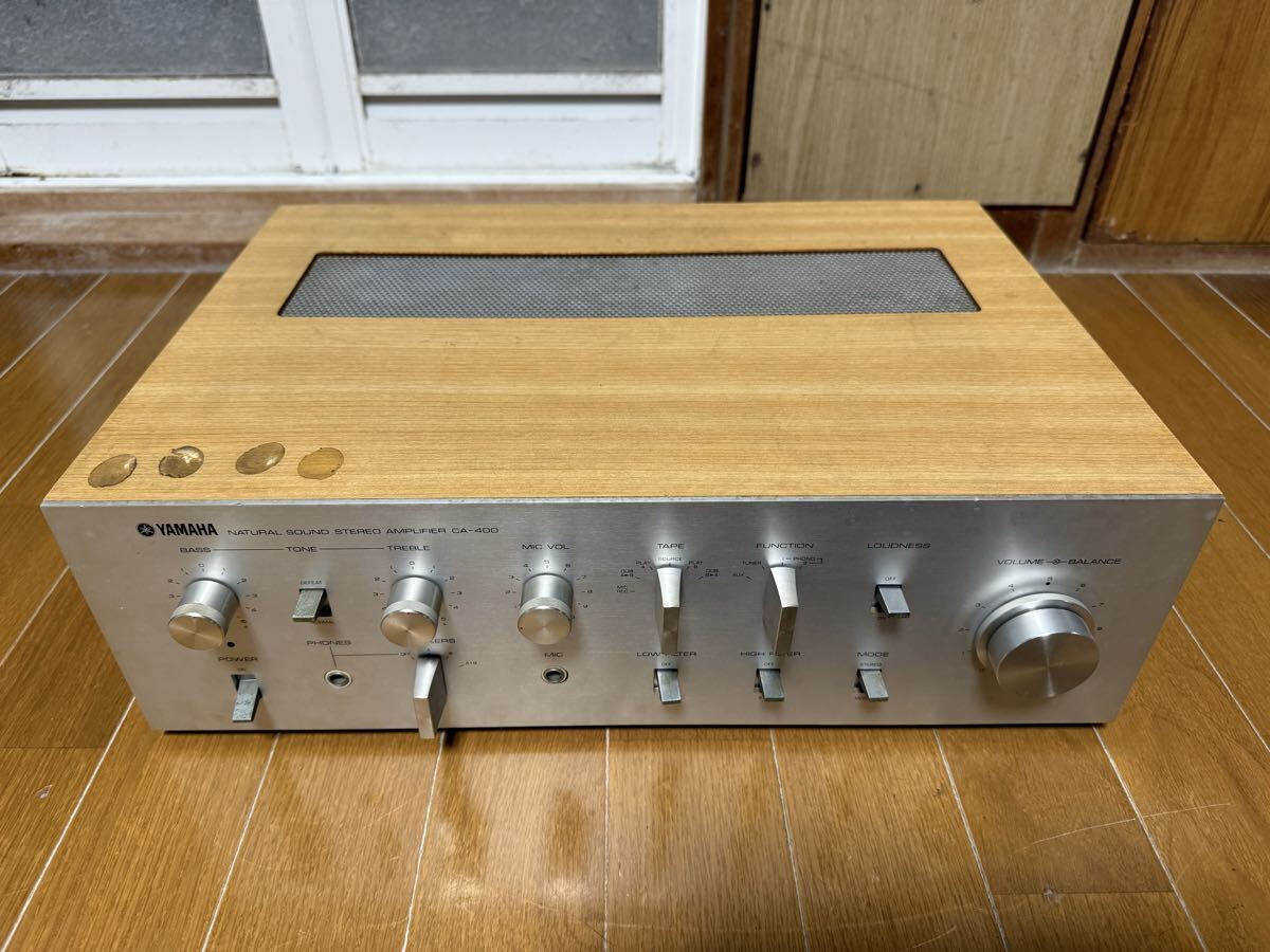 ヤマハ　 アンプ　CA-400 YAMAHA ジャンク品　レトロ オーディオ機器　