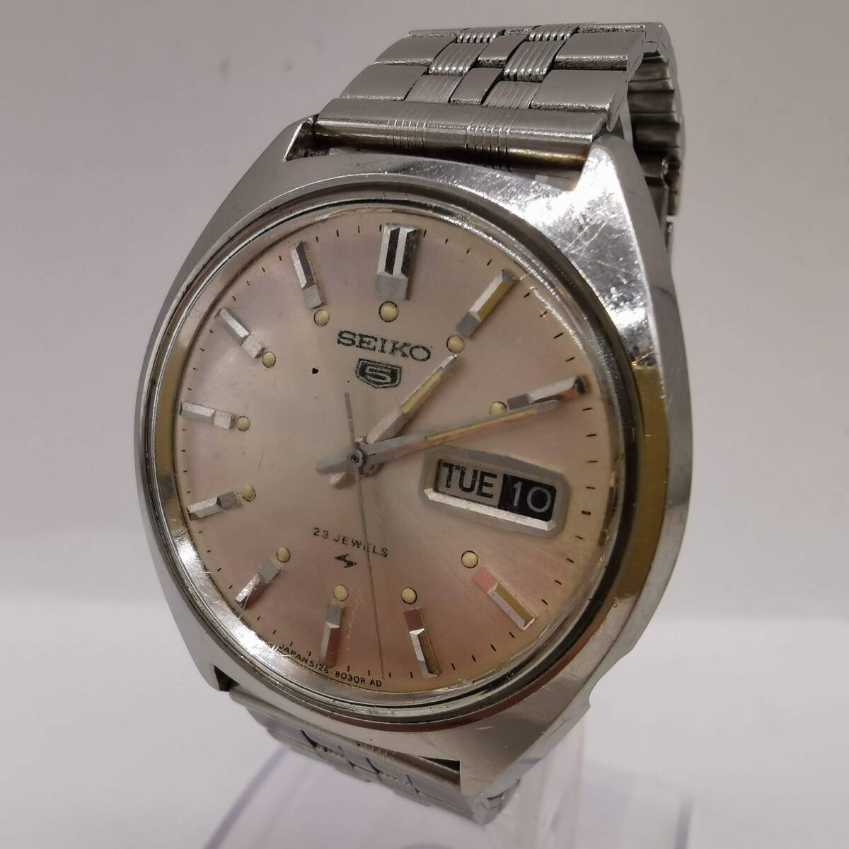 171217S69-0323S■SEIKO セイコー5■5126-8010 デイデイト SS 腕時計