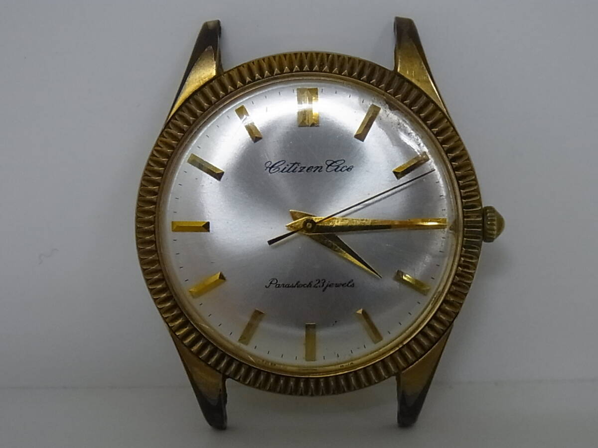 180301K69-0309K■シチズン■Ace エース 手巻き 時計 現状渡し 20microns C.G.P A14701／中古品