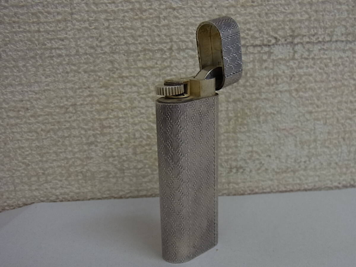 180323K69-0327K-A2■Cartier カルティエ■ガスライター 銀色 シルバーカラー 着火確認済 現状渡し／中古品