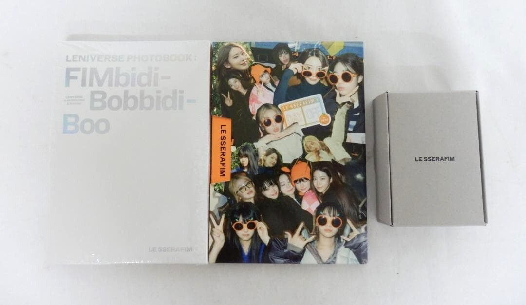 026C557C◆【未開封】LE SSERAFIM LENIVERSE PHOTOBOOK FIMbidi-Bobbidi-Boo + DAY OFF IN JEJU PHOTOBOOK + リング L/14号 セット 