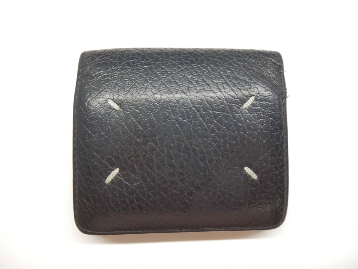 172C134C◆Maison Margiela メゾンマルジェラ S56UI0140 二つ折り財布 レザー 中古 ※使用感あり