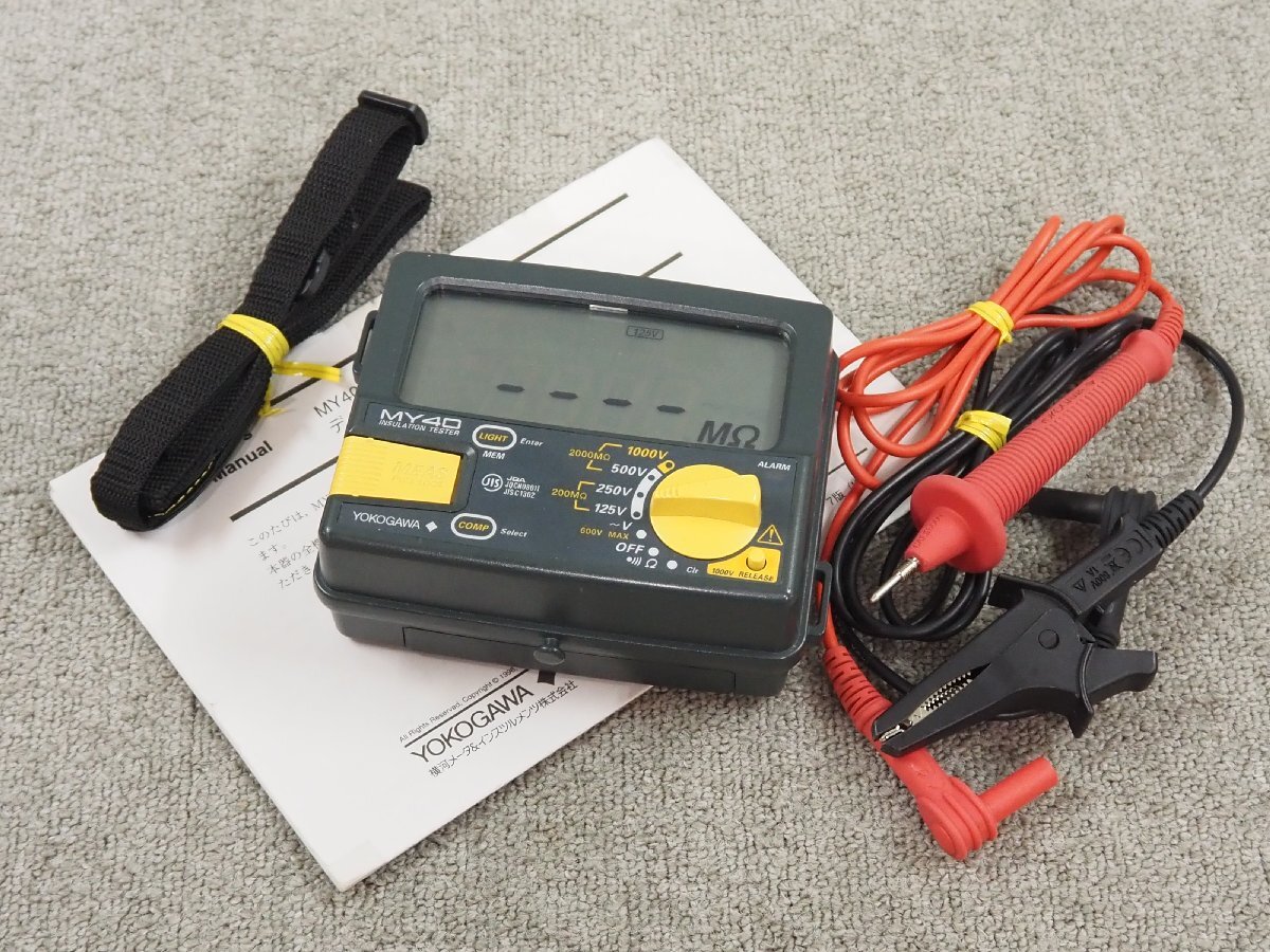 [0894] ☆ YOKOGAWA INSULATION TESTER / デジタル絶縁抵抗計　MY40 ☆