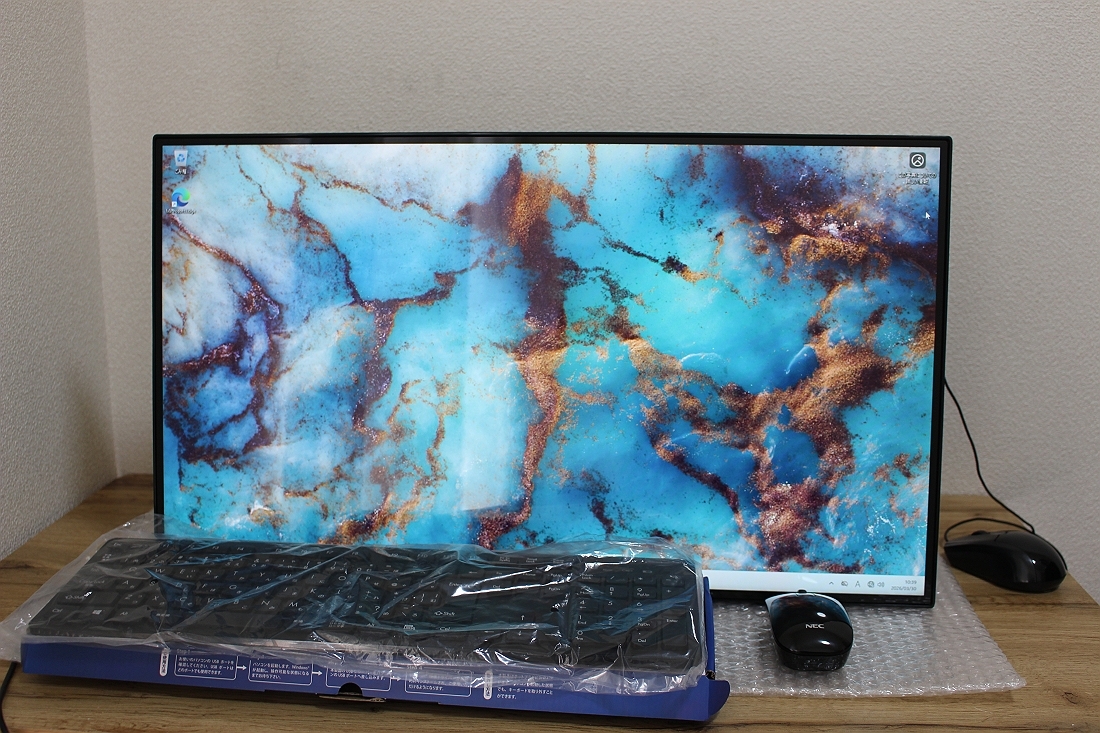 ★美品！NEC LAVIE Home All-in-one HA970/RAB PC-HA970RAB (第10世代 Core i7 10510/メモリ8GB/SSD256GB＋HDD3TB/BD/27型/Win11)★PP82