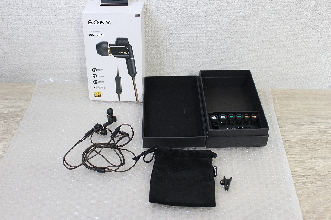★良品！SONY インイヤーヘッドホン XBA-N3AP ★QQ39