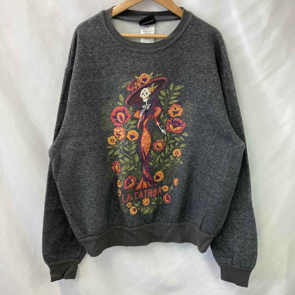 ★大特価★【1000円スタート】Hasta Siempre アスタシエンプレ スウェット グレー 古着 長袖 サイズS【20260305-05】