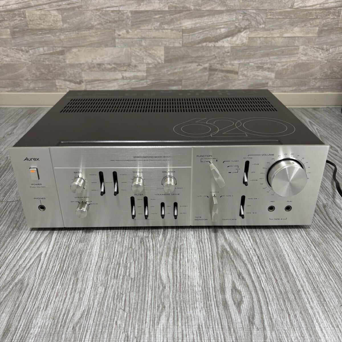Aurex ステレオアンプ SB-620 プリメインアンプ