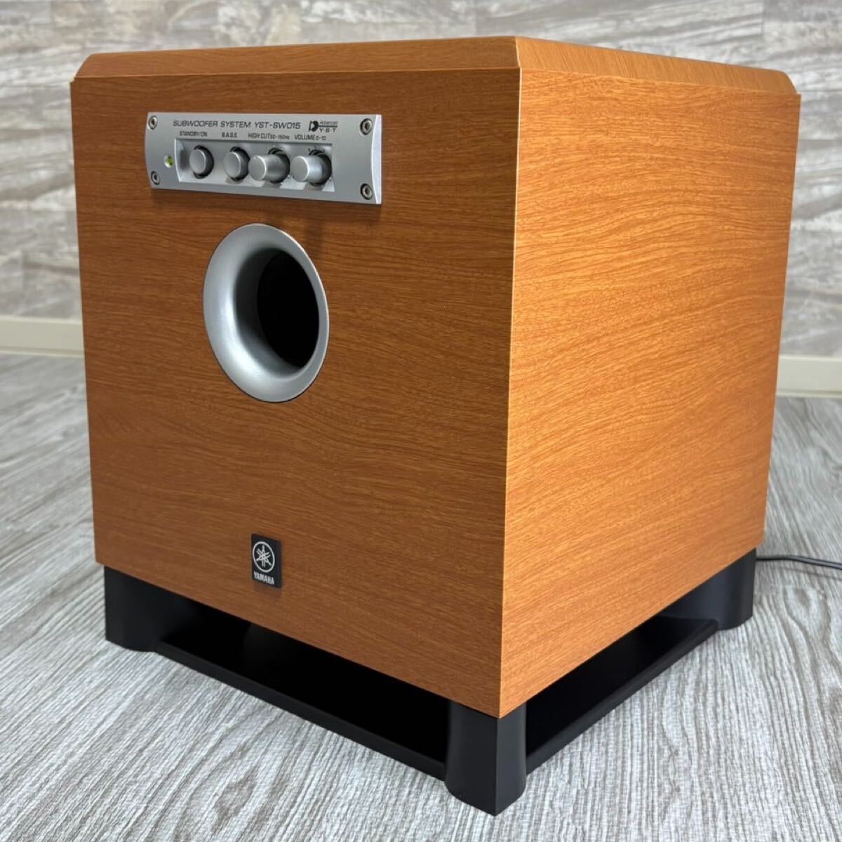 【音出し確認済】 YAMAHA ヤマハ サブウーファー YST-SW015 チェリー