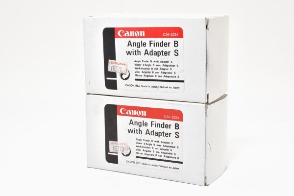 未使用 2点セット Canon Angle Finder AngleFinder キヤノン アングルファインダーB 一眼レフカメラ用 アクセサリ 説明書1枚のみ #9655