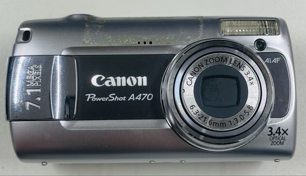 Canon キャノン Power Shot A470 デジカメ 1円スタート カメラ シルバー 動作未確認 PC1267 パワーショット 3.4X 6.3-21.6mm 1:3.0-5.8
