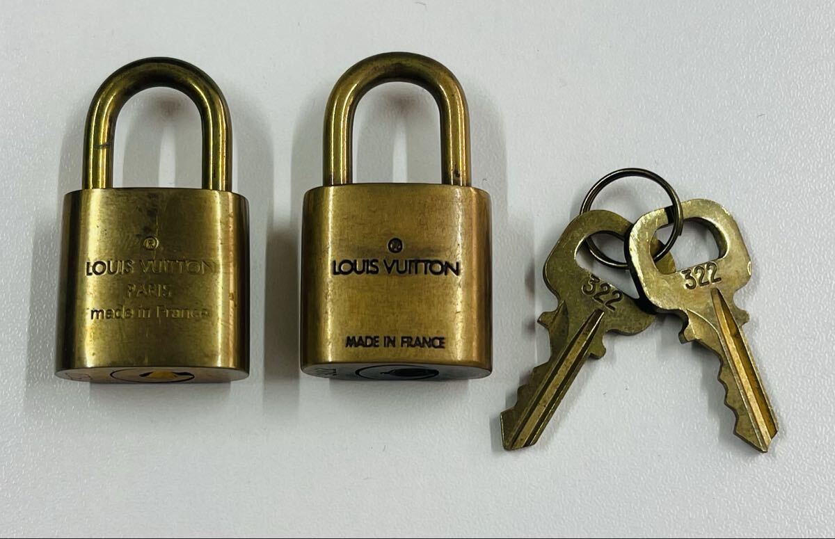 ヴィトン カデナ 南京錠 鍵 327 322 1円スタート ルイヴィトン LUIS VUITTON 中古 キー