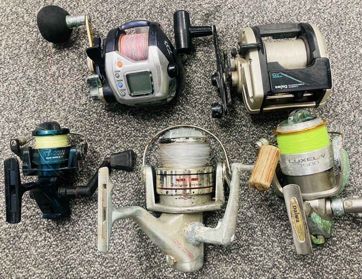DAIWA STRONG TacticsEnjoy ダイワ ストロング タクティクスエンジョイ その他リール5点セット ジャンク品 1円スタート 釣具 リール まとめ