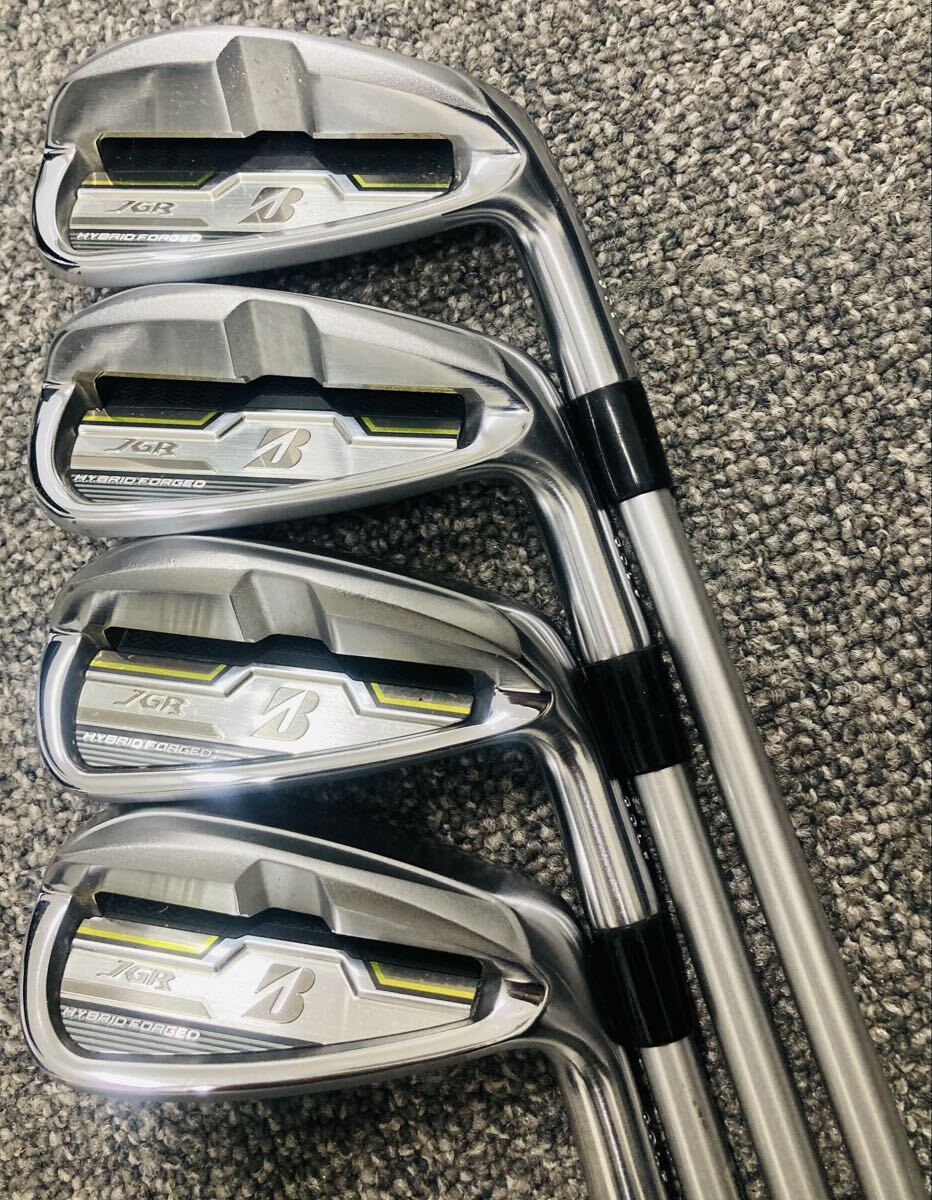 BRIDGESTONE ブリヂストン JGR B HYBRID FORGED アイアン4点セット 1円スタート 7番 8番 9番 P1 Air Speeder J J16-12i Fujikura フジクラ 